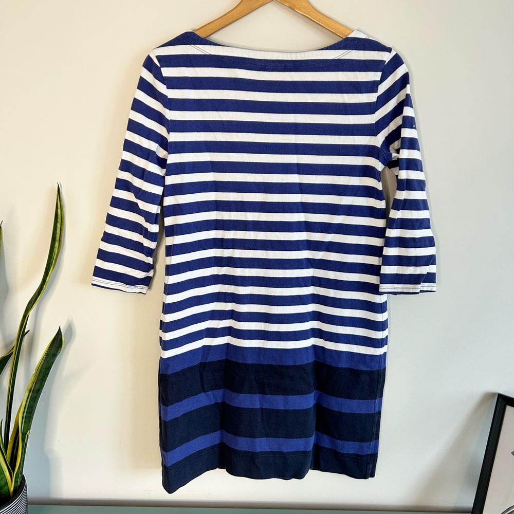 Banana Republic Blue Striped Dress - Size Small - Picture 8 of 9